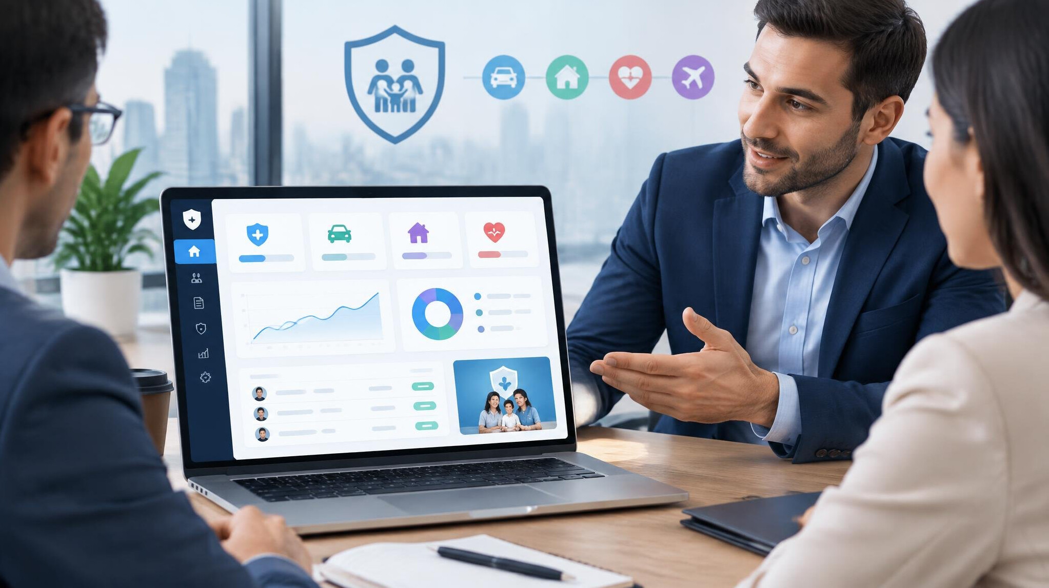 insurance software dashboard